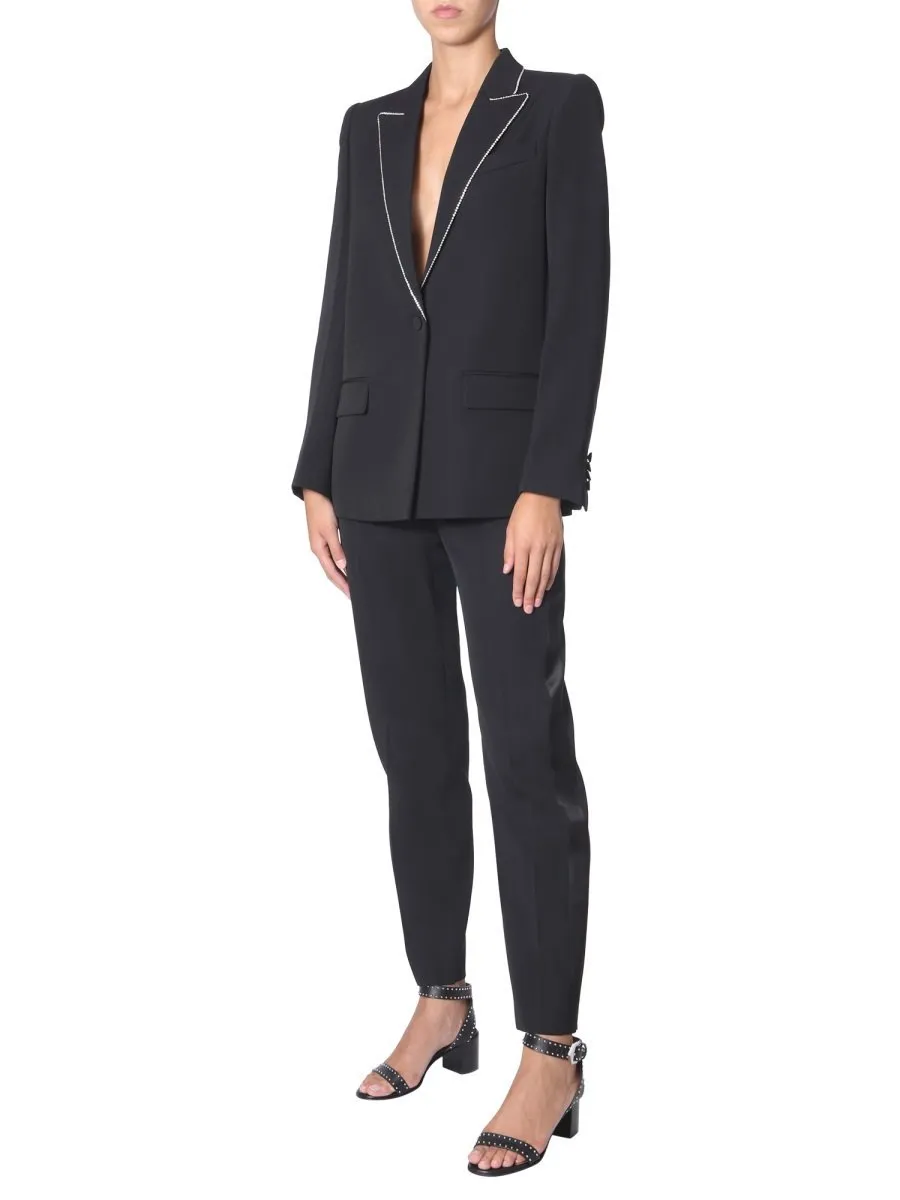 Blazer With Crystal Embellishment