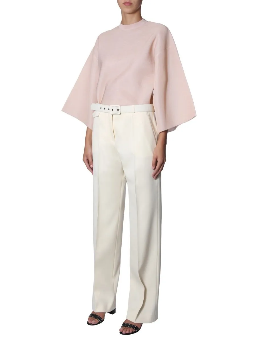 High-Waisted Tailored Trousers