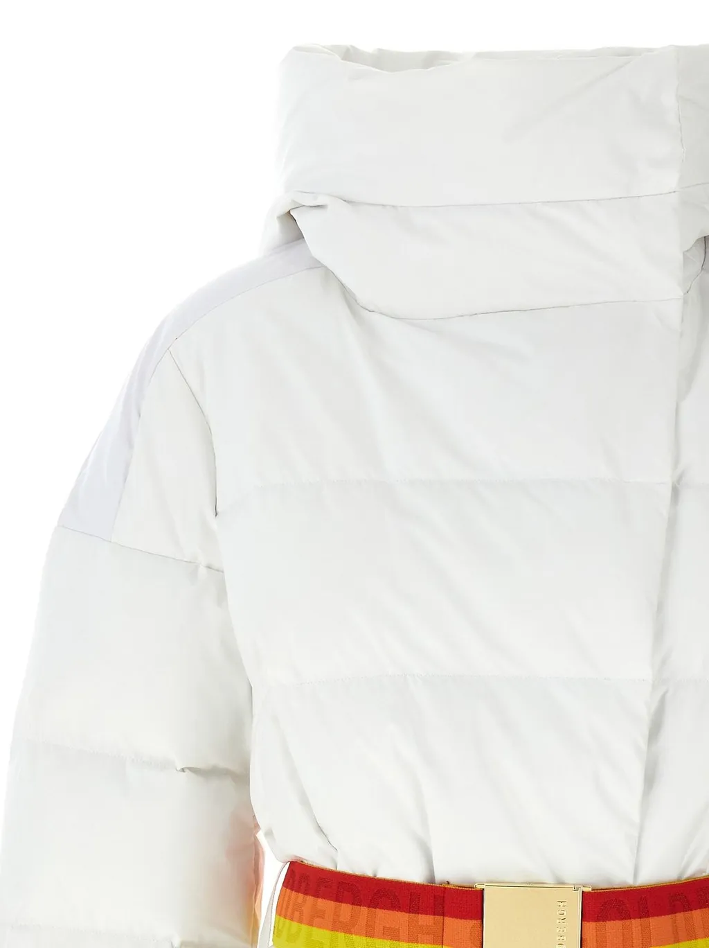 Puffer Jacket With Belt