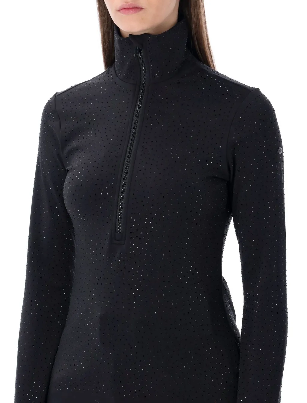 Long-Sleeved High-Neck Top With Zip