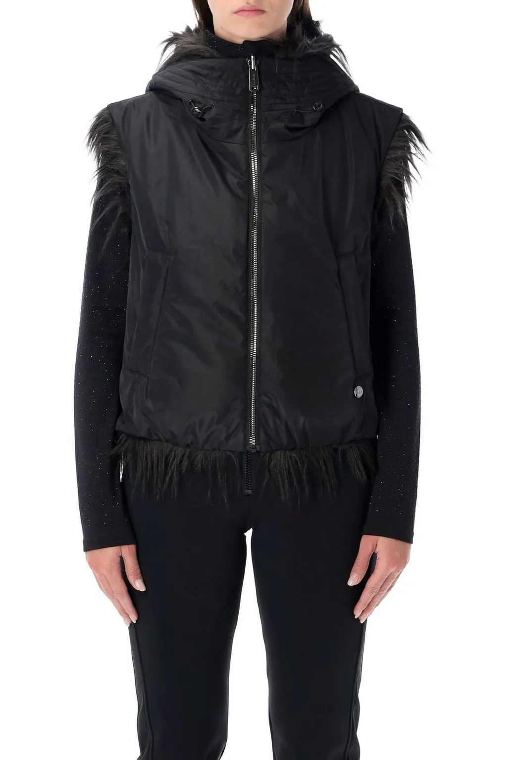 Faux Fur Trimmed Vest