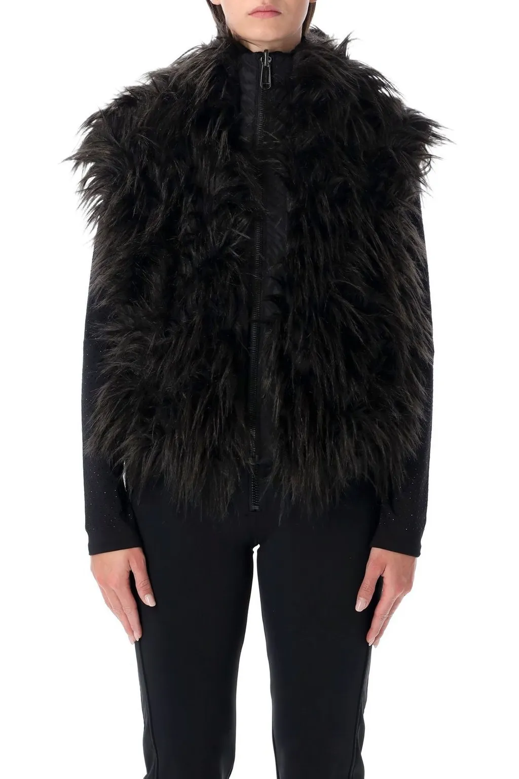 Faux Fur Trimmed Vest