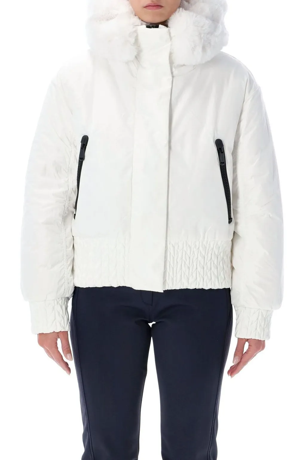Down Jacket With Fur Hood