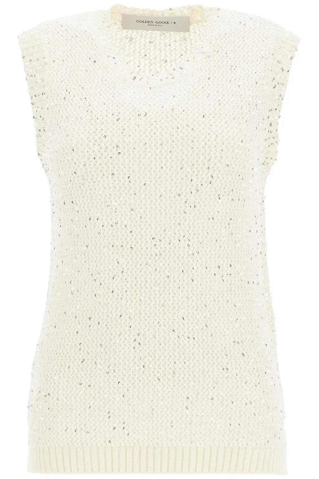 Sleeveless Sequin Knit Top