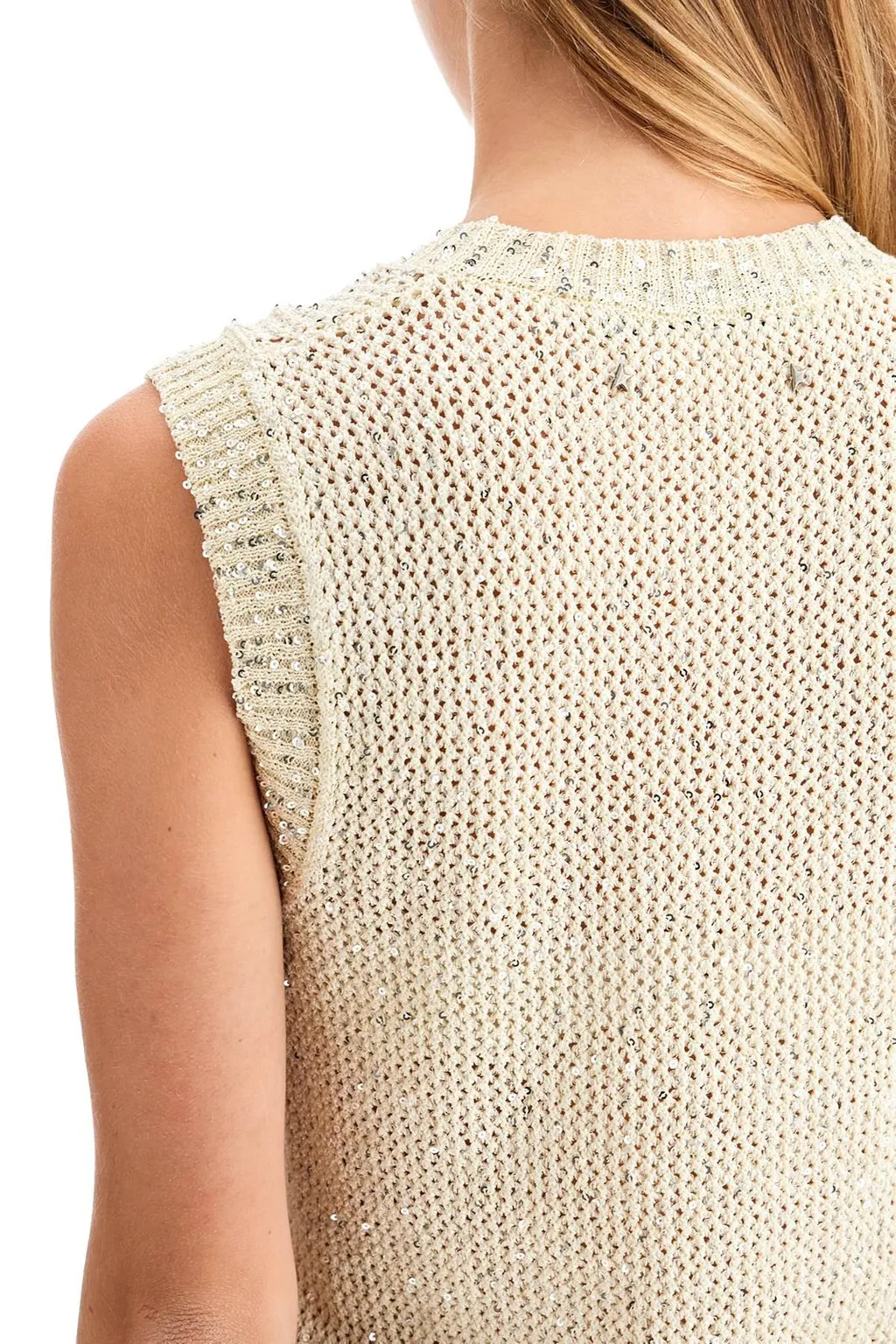 Sleeveless Sequin Knit Top