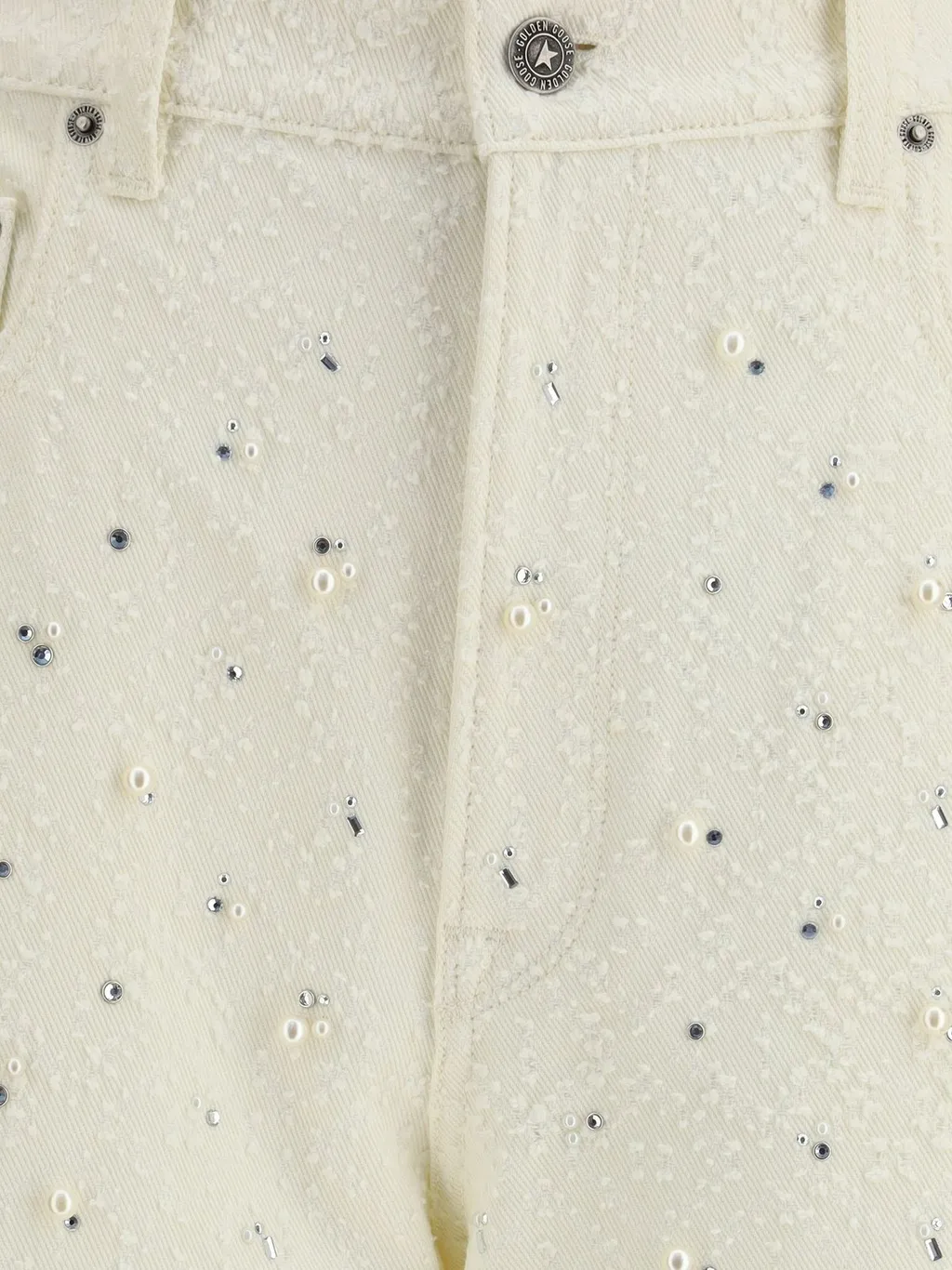 Embellished Wide-Leg Jeans