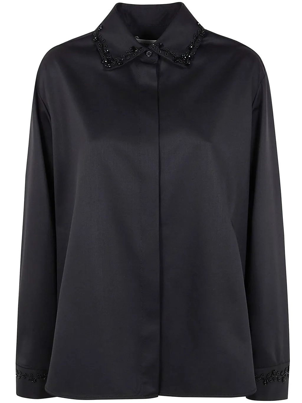 Shirt With Embellished Collar And Cuffs