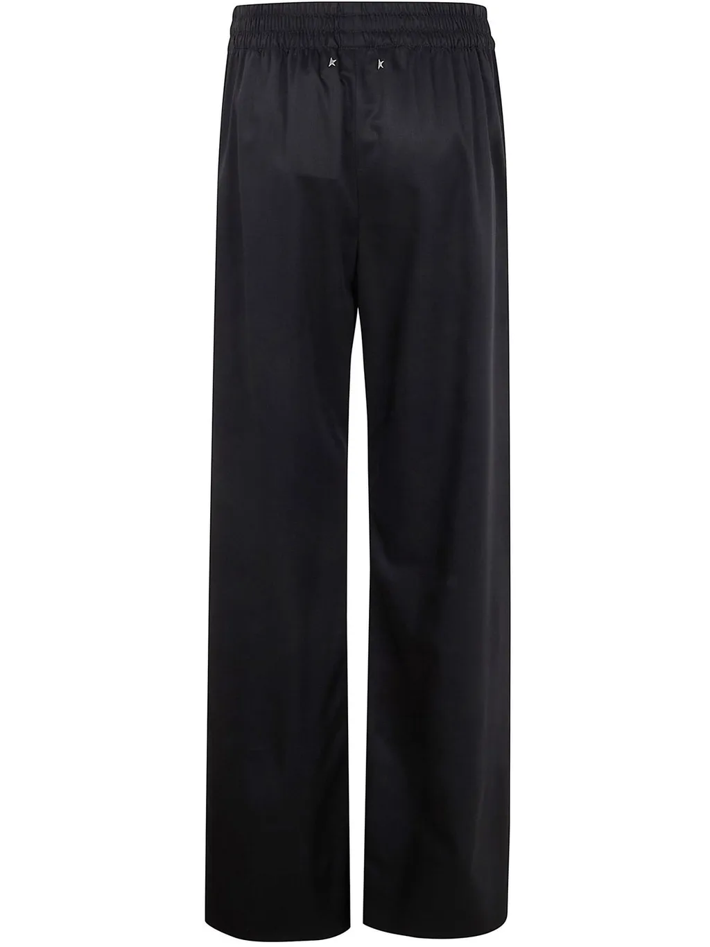 Wide-Leg Trousers With Crystal Trim
