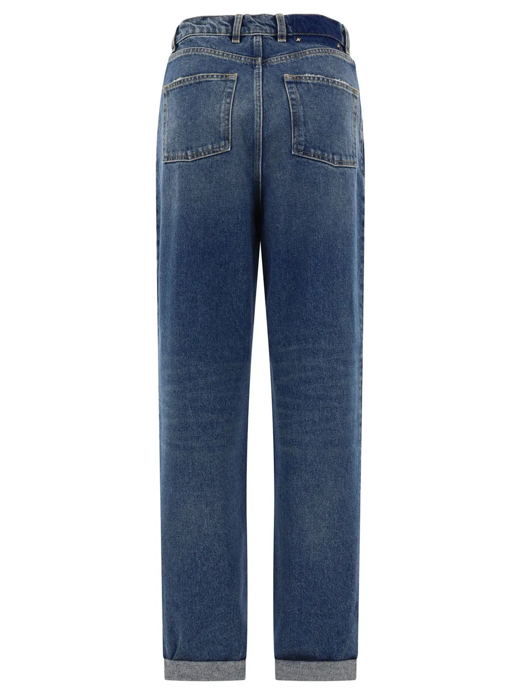 High-Waisted Straight-Leg Jeans