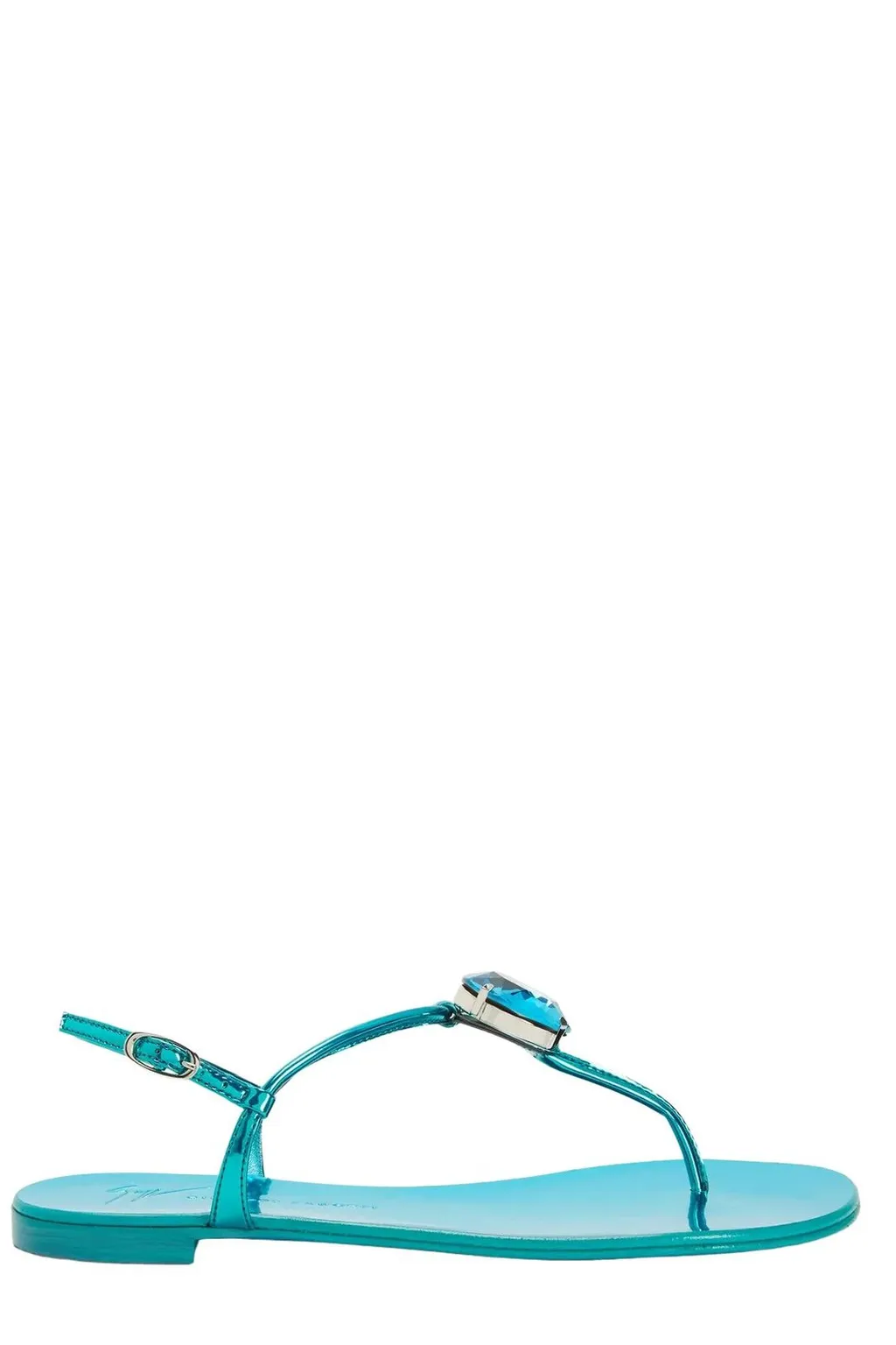 Thong Sandals With Jewel Embellishment