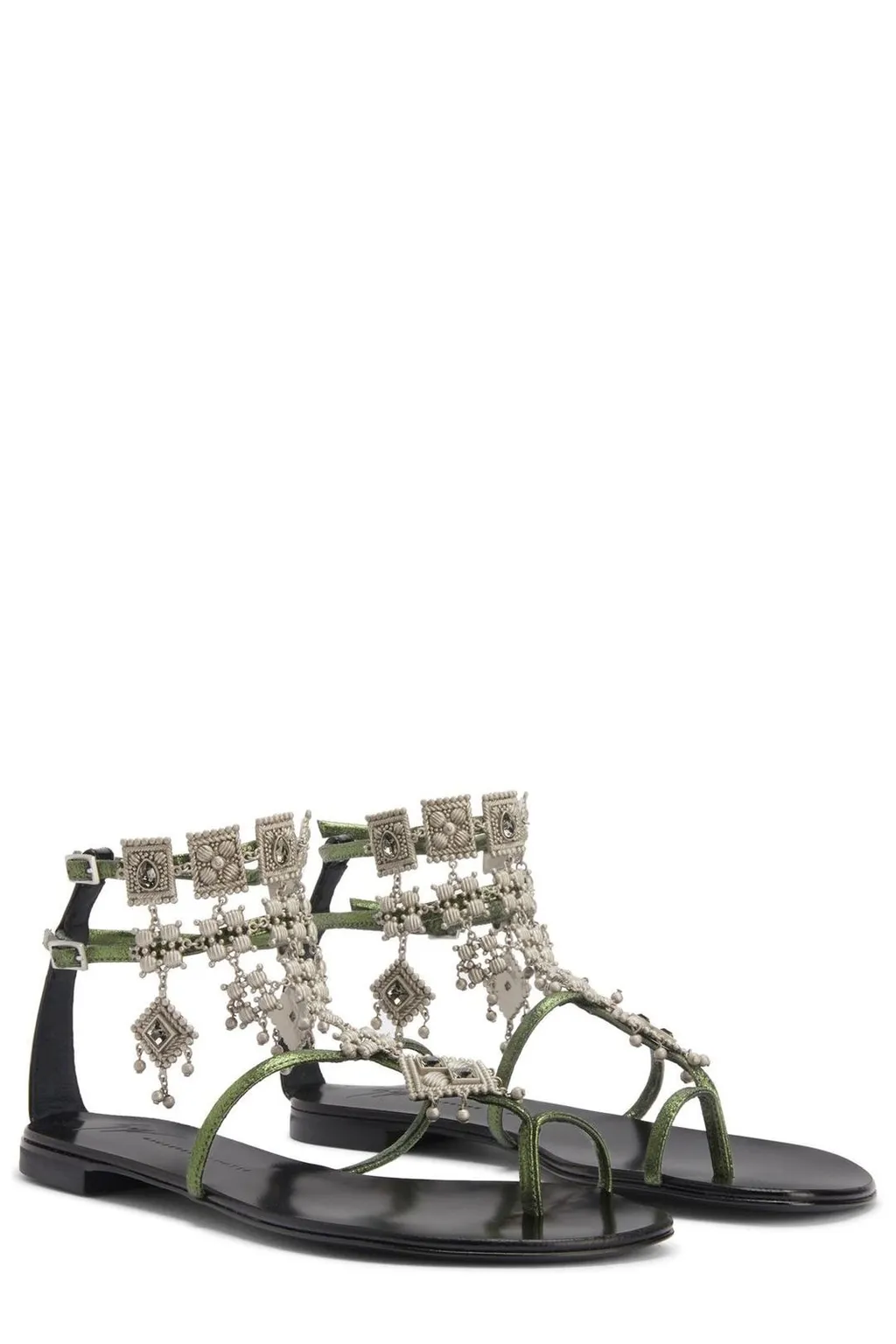 Embellished Gladiator Sandals