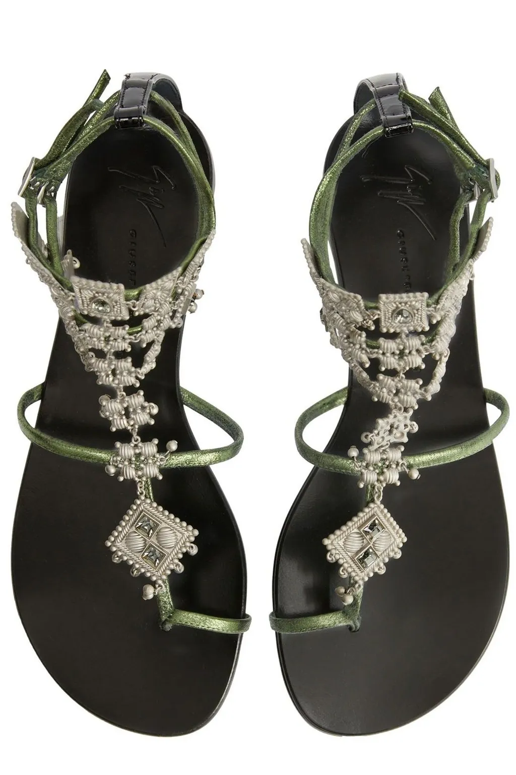 Embellished Gladiator Sandals