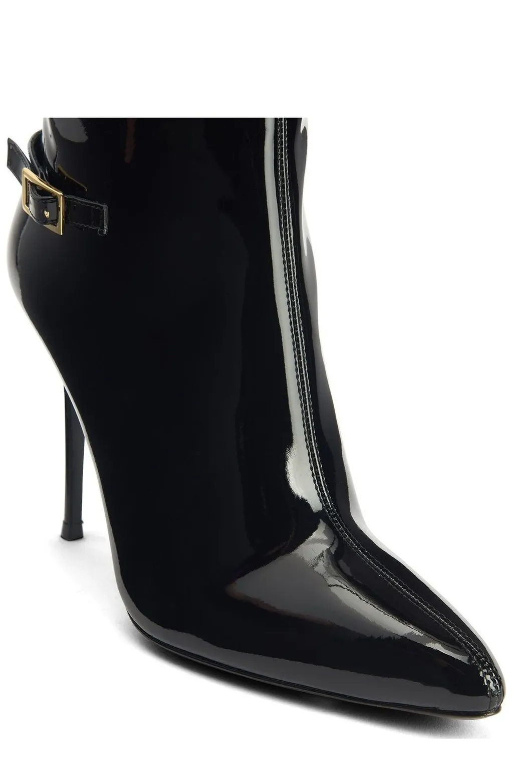 Knee-High Boots With Buckle Straps