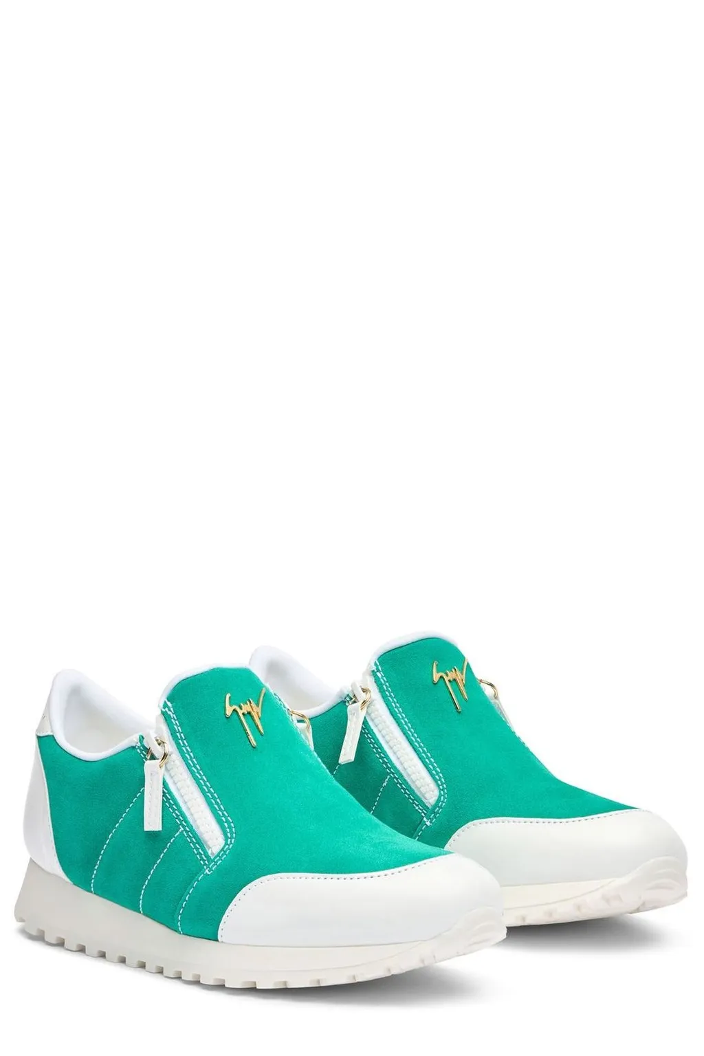 Low-Top Sneakers With Side Zip