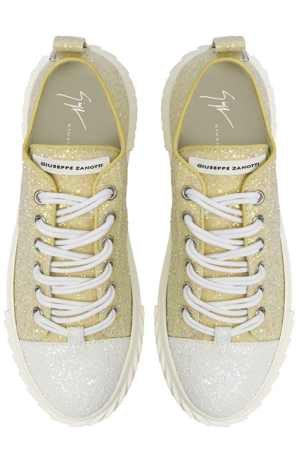 Low-Top Glitter Sneakers