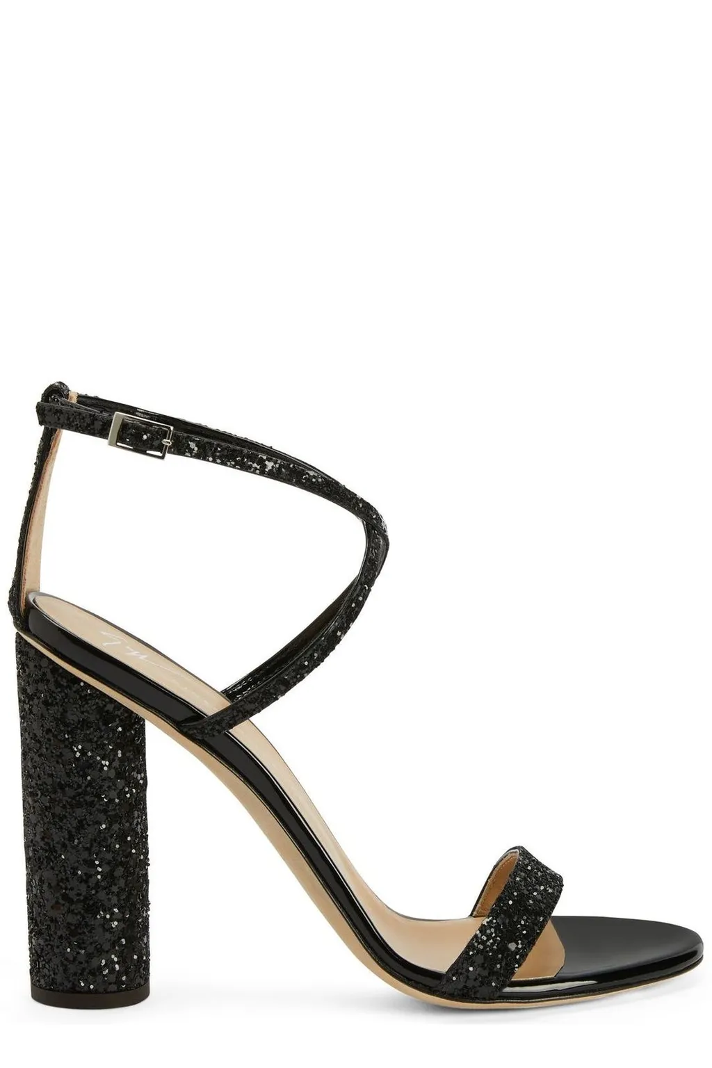 Sparkling Block Heel Sandals