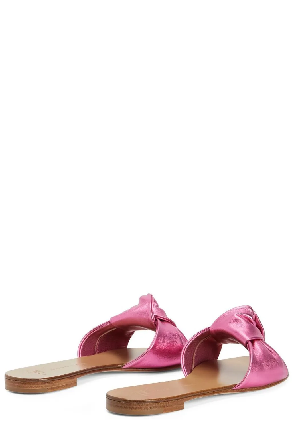 Flat Sandals With Bow Detail