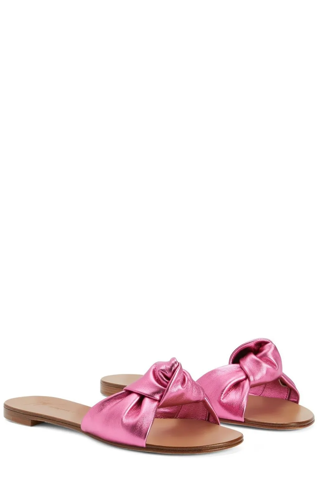 Flat Sandals With Bow Detail