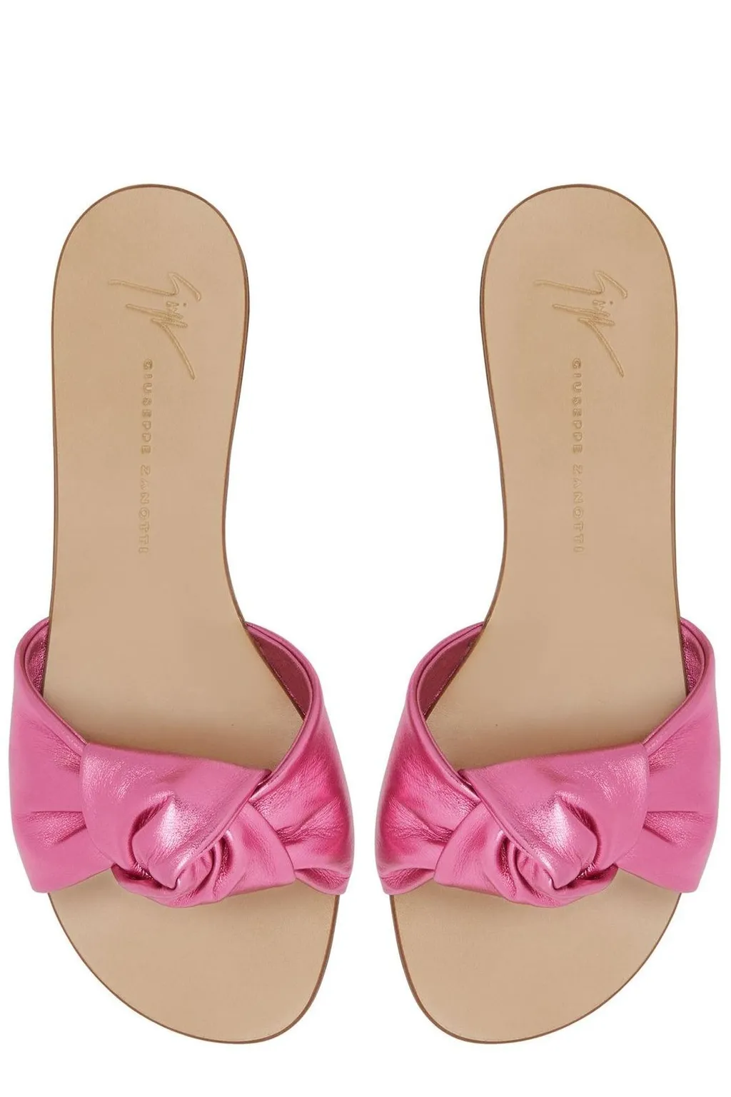 Flat Sandals With Bow Detail