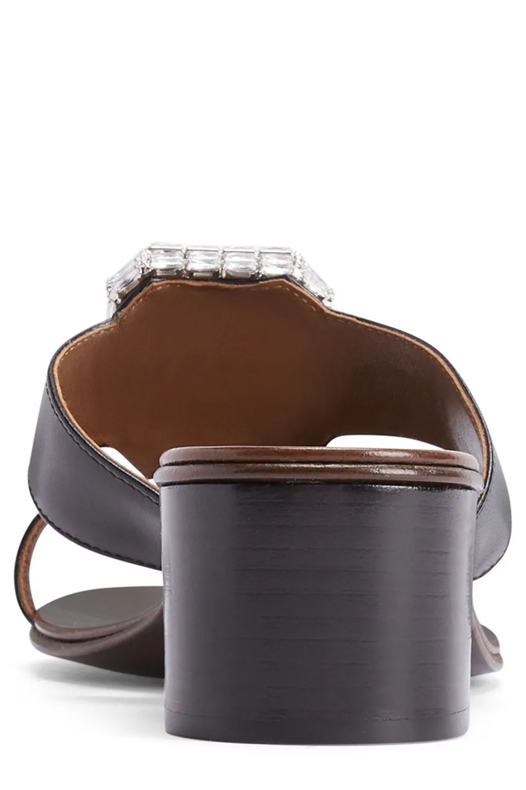 Mules With Crystal Buckle