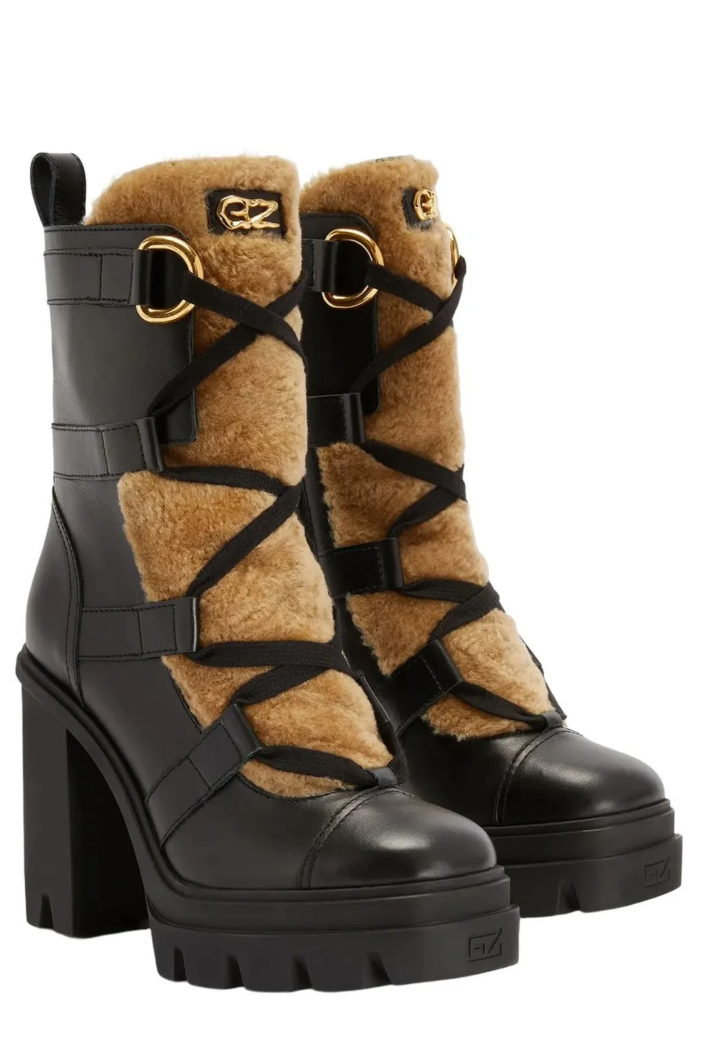 Platform Lace-Up Boots