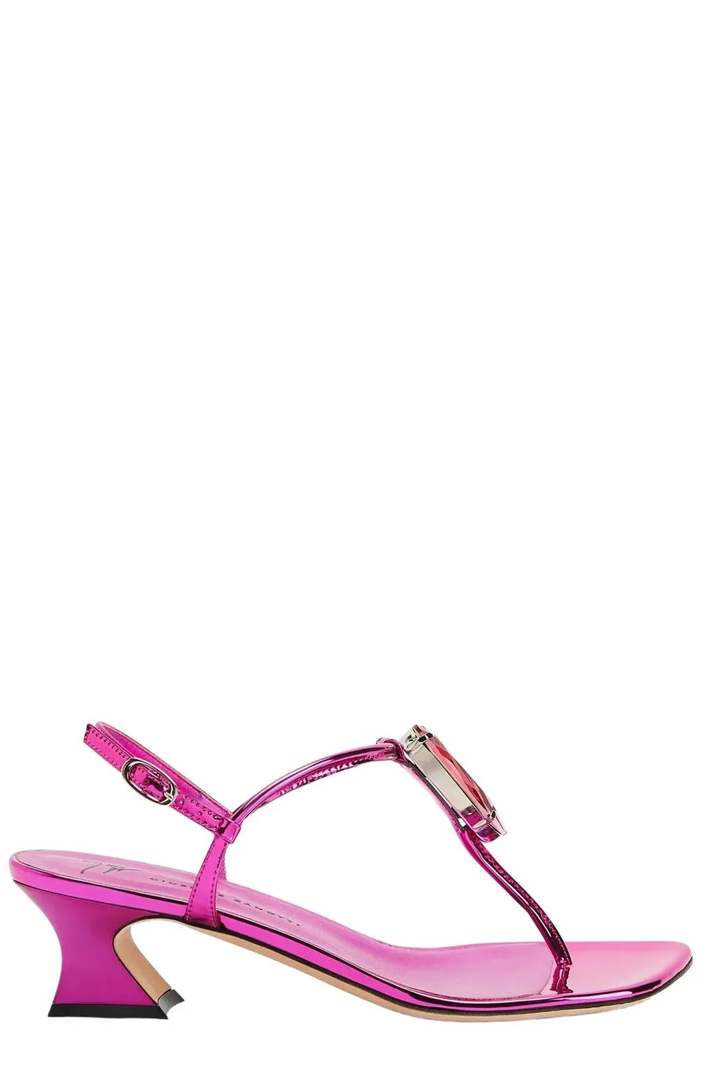 Thong Sandals With Jewel Embellishment