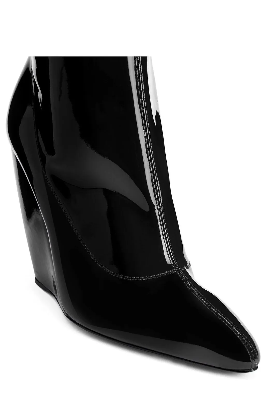 Thigh-High Wedge Boots
