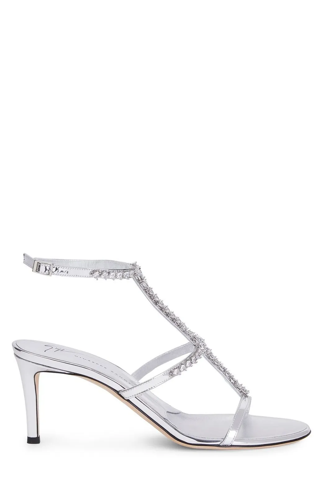Crystal-Embellished Strappy Sandals