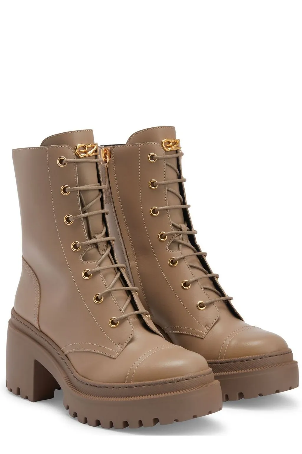 Lace-Up Platform Boots