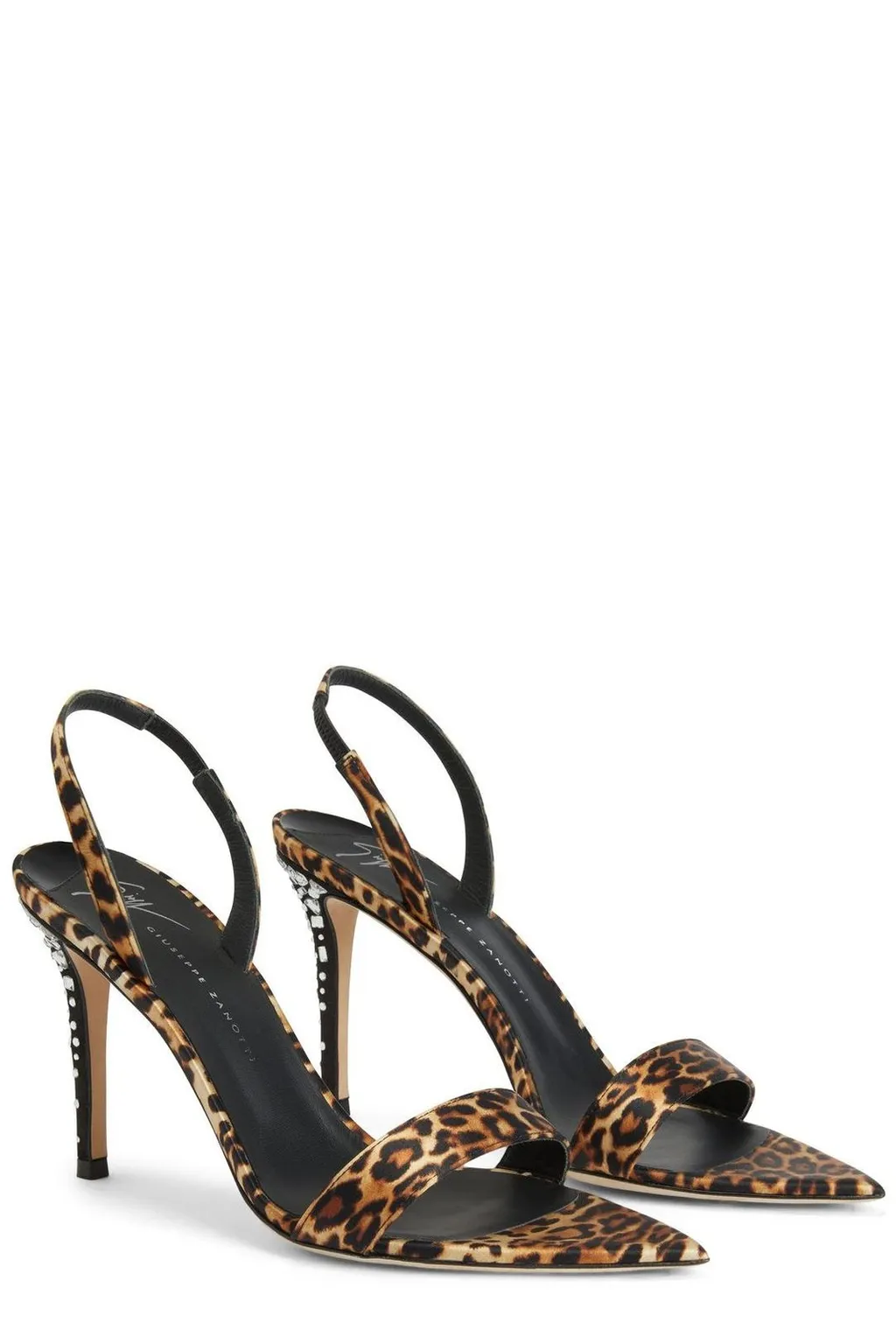 Leopard Print Slingback Sandals