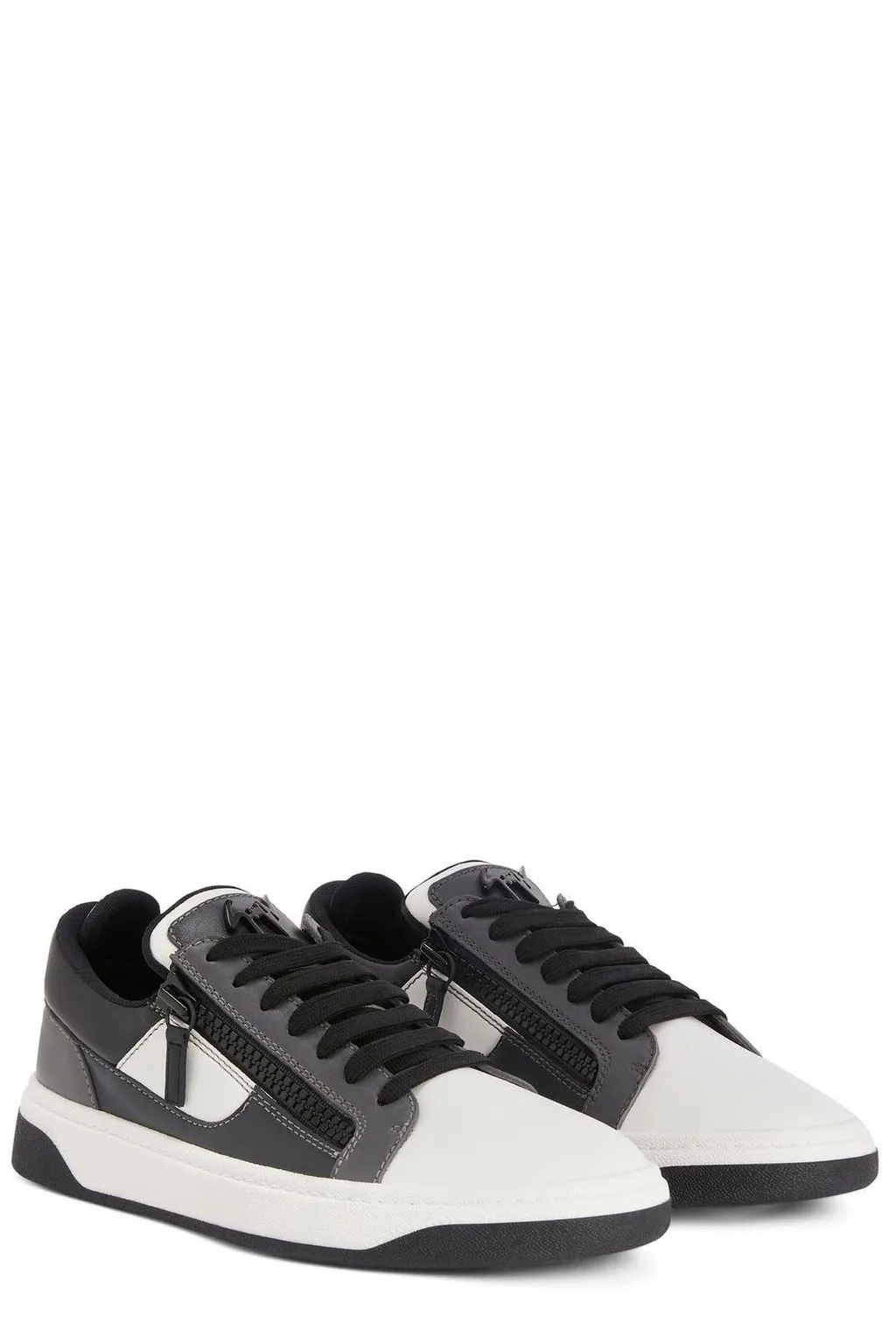 Low-Top Sneakers With Zip Detail