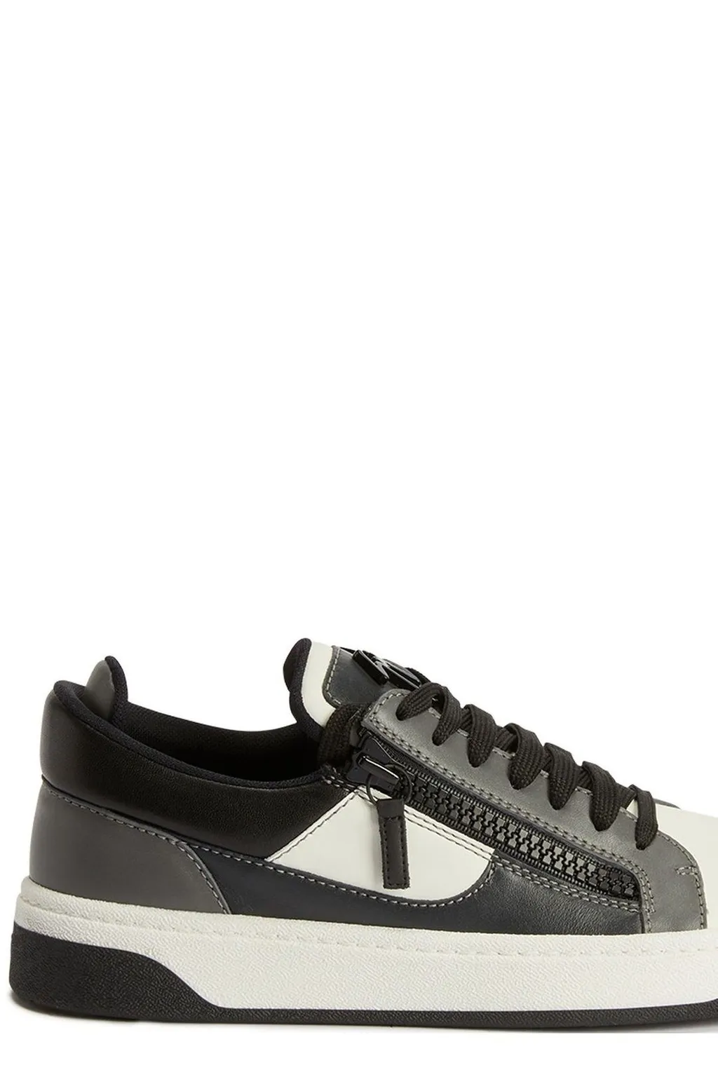 Low-Top Sneakers With Zip Detail