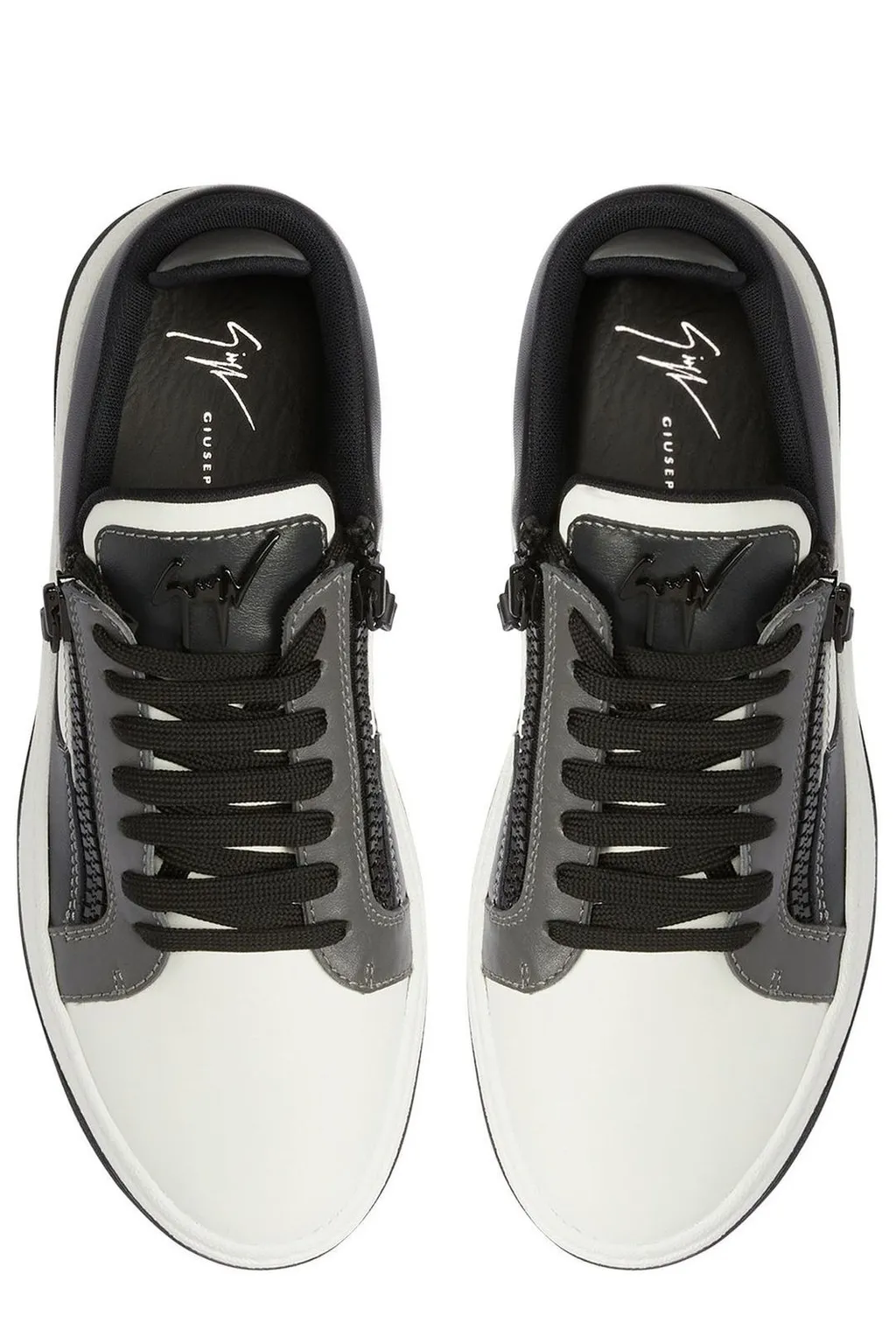 Low-Top Sneakers With Zip Detail
