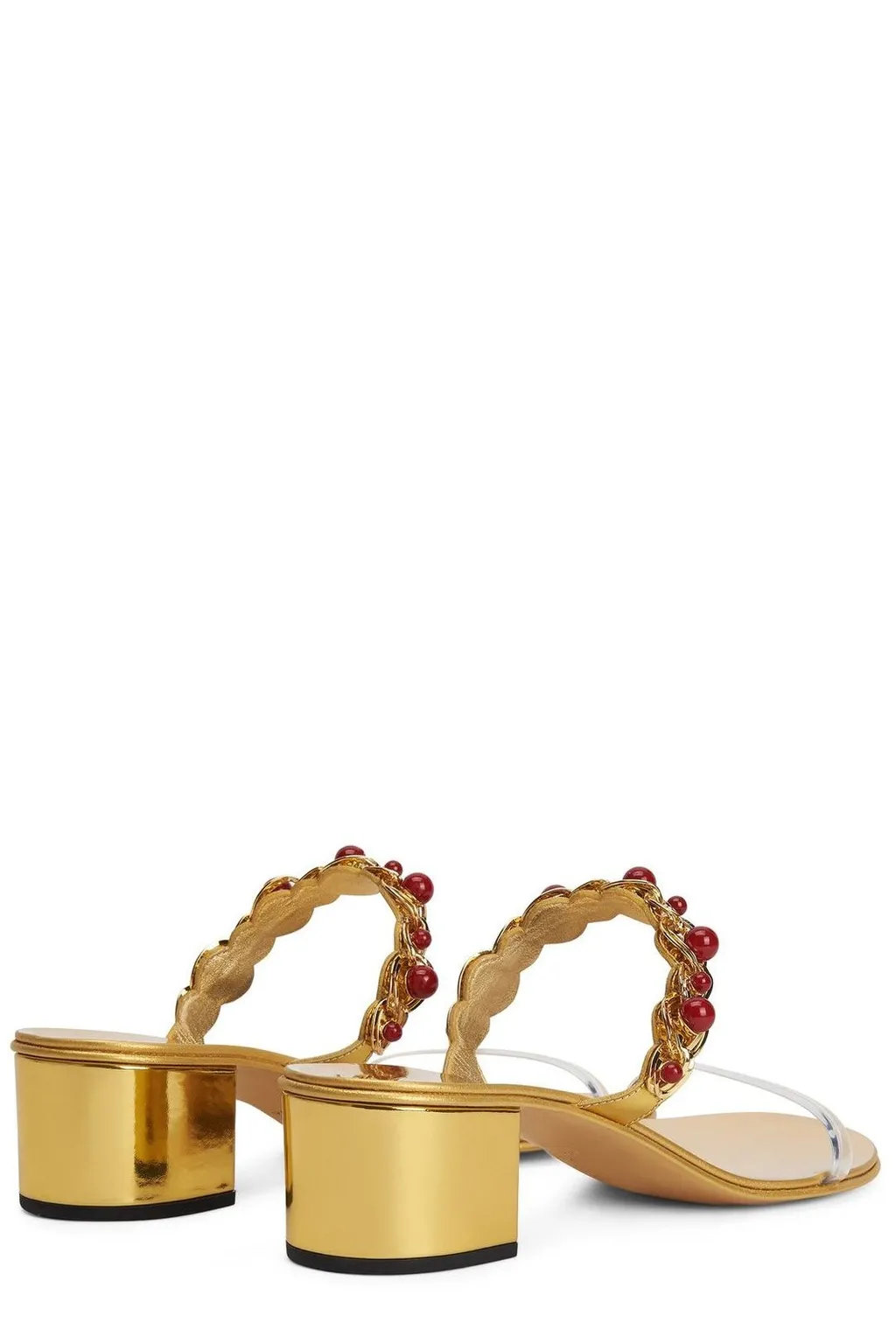 Mules With Embellished Strap