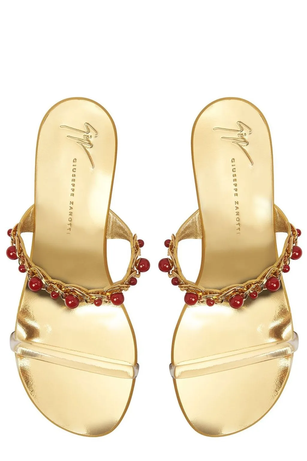 Mules With Embellished Strap