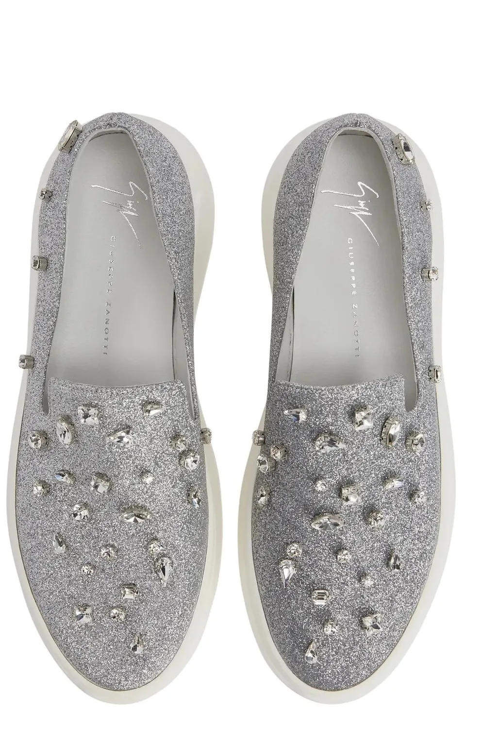 Slip-On Sneakers With Crystals