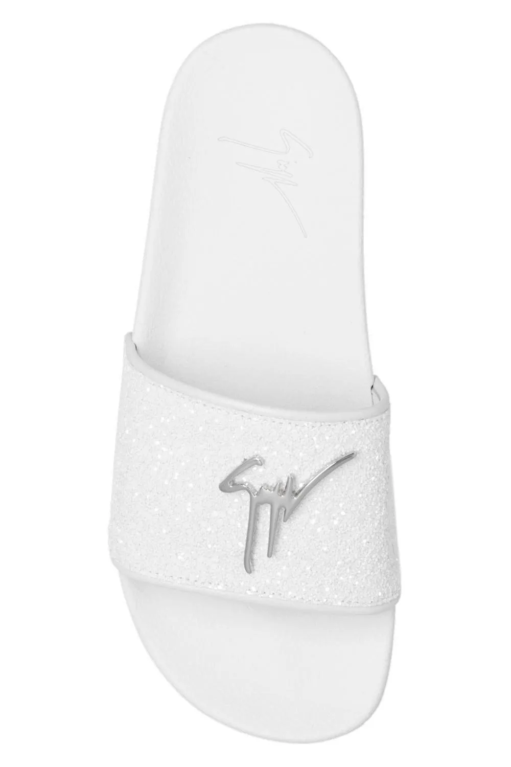 Slides With Glitter Strap