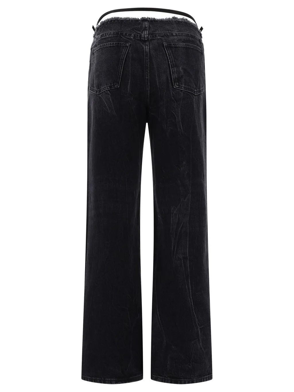 Wide-Leg Jeans With Cut-Out Detail