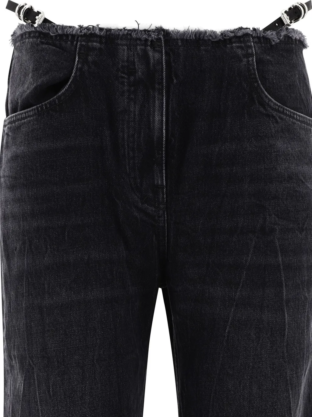 Wide-Leg Jeans With Cut-Out Detail