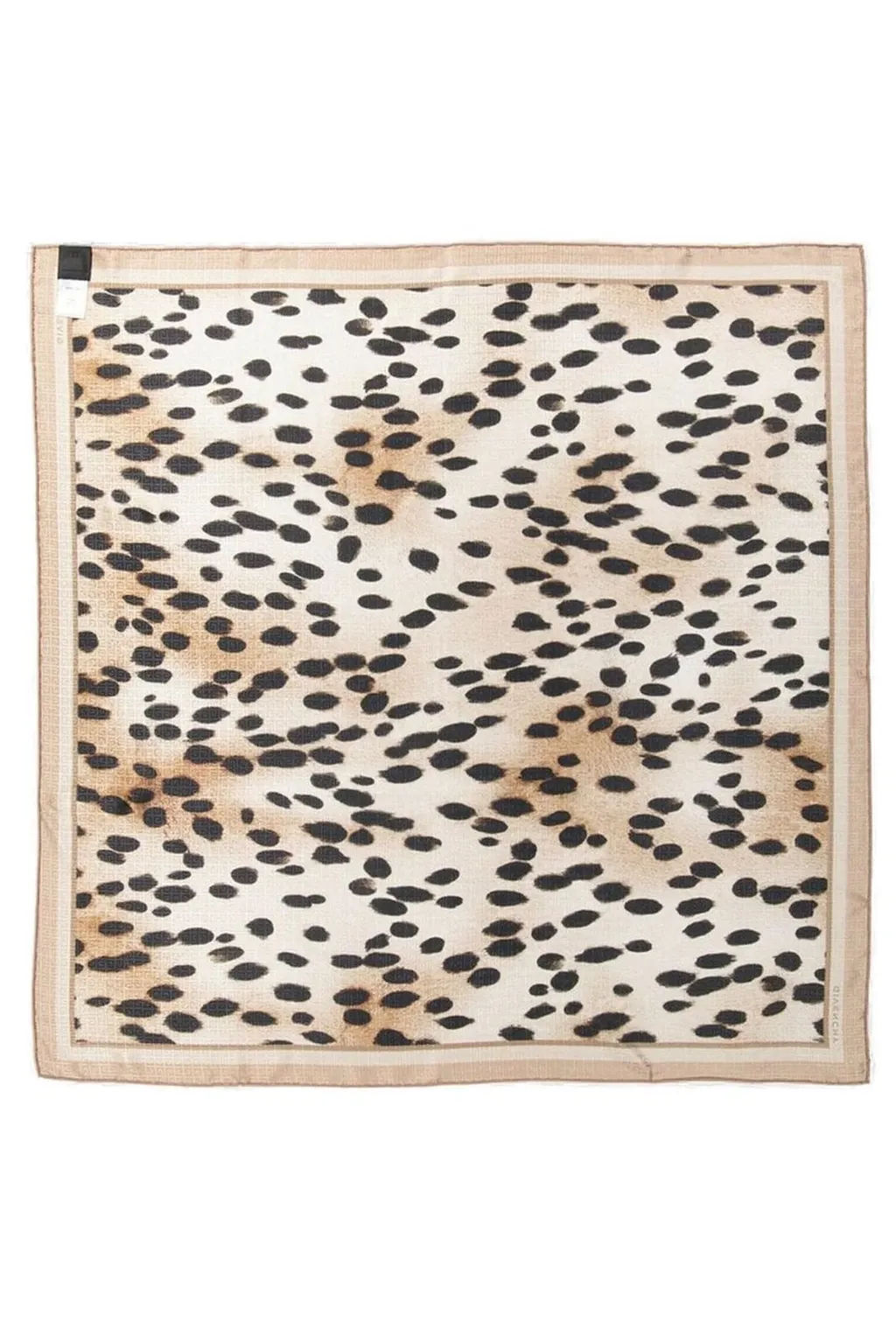 Leopard Print Silk Scarf