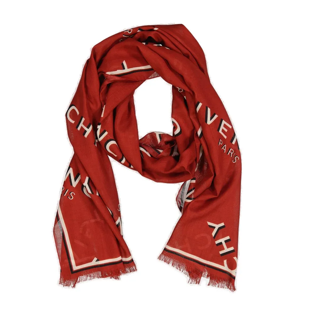 Scarf With All-Over Logo Print