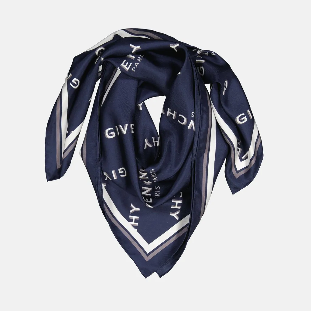 Scarf With All-Over Logo Print