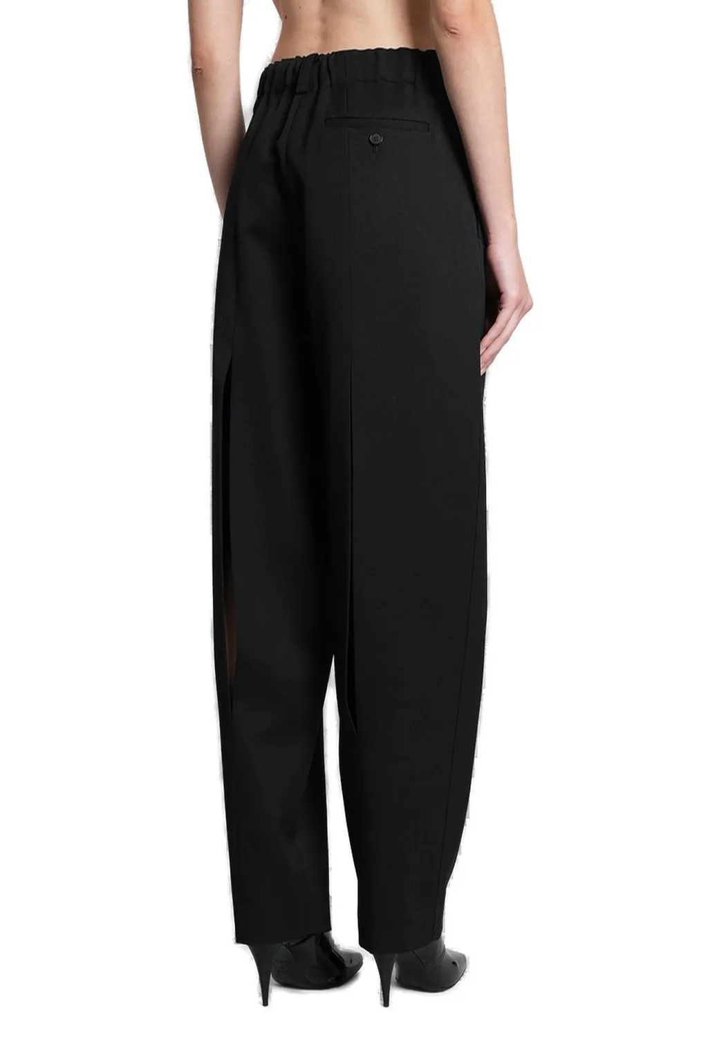 Pleated Wide-Leg Trousers