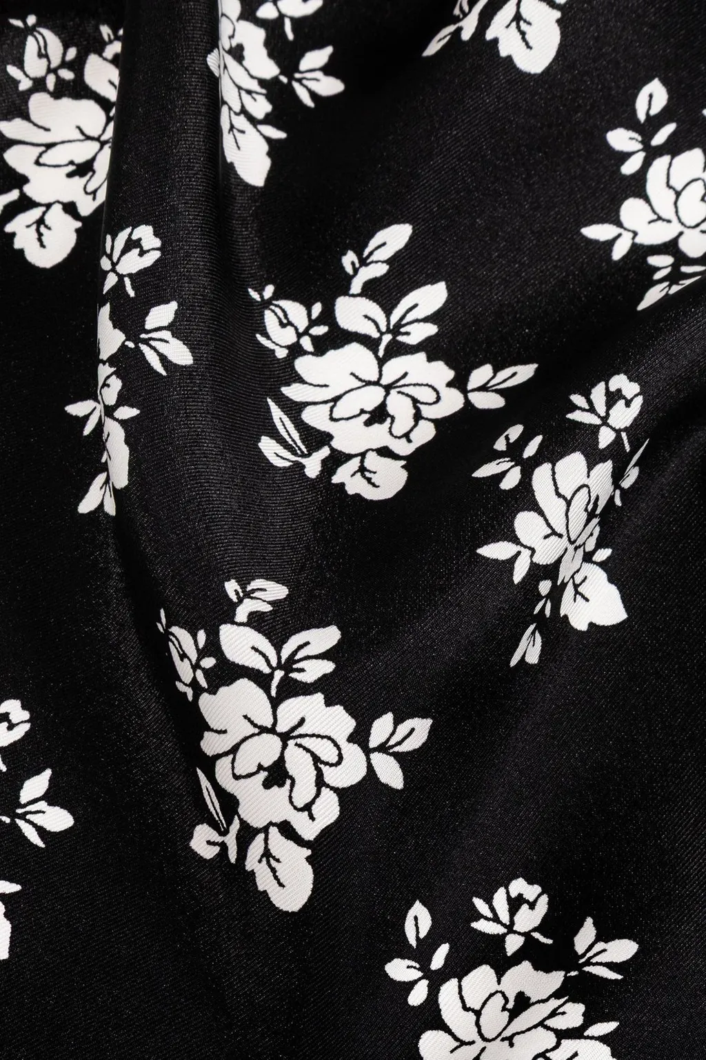 Floral Print Silk Scarf