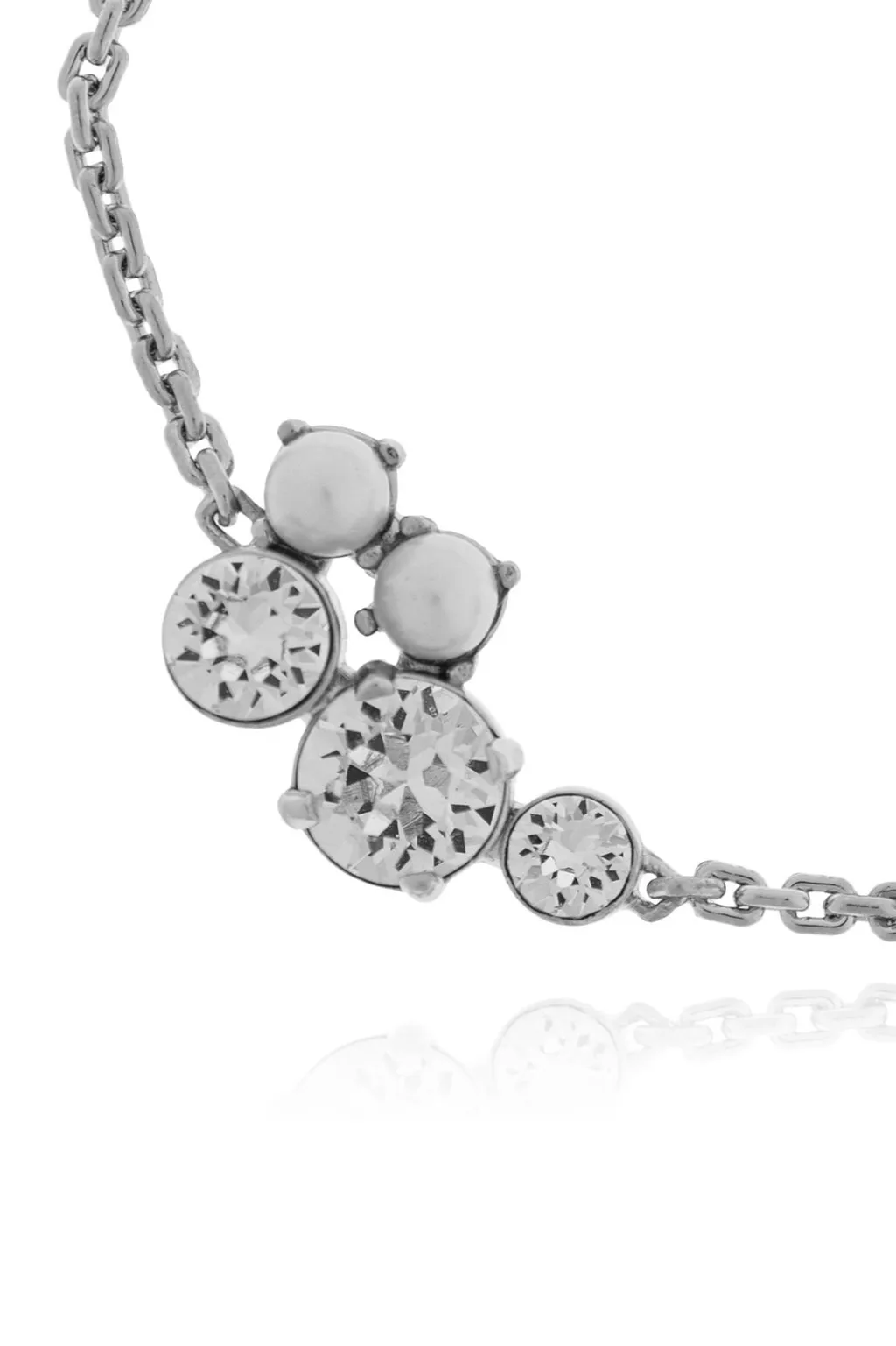 Bracelet With Crystals And Pearls