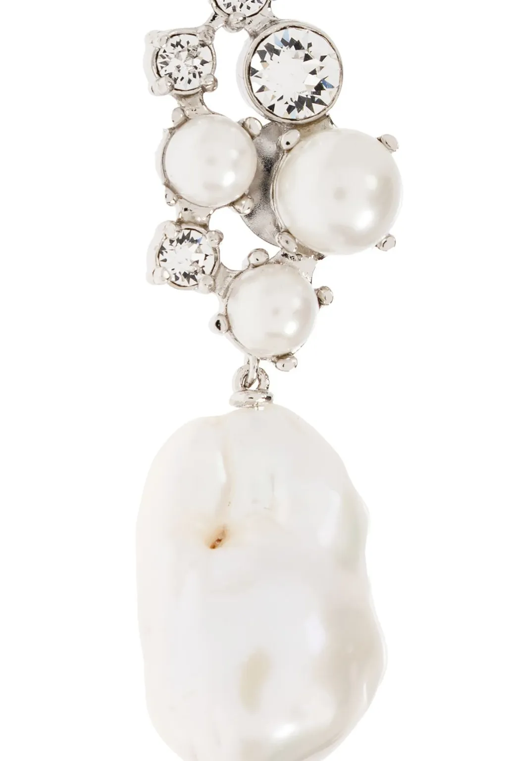 Asymmetric Earrings With Pearl