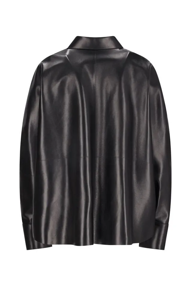 Oversized Leather Shirt
