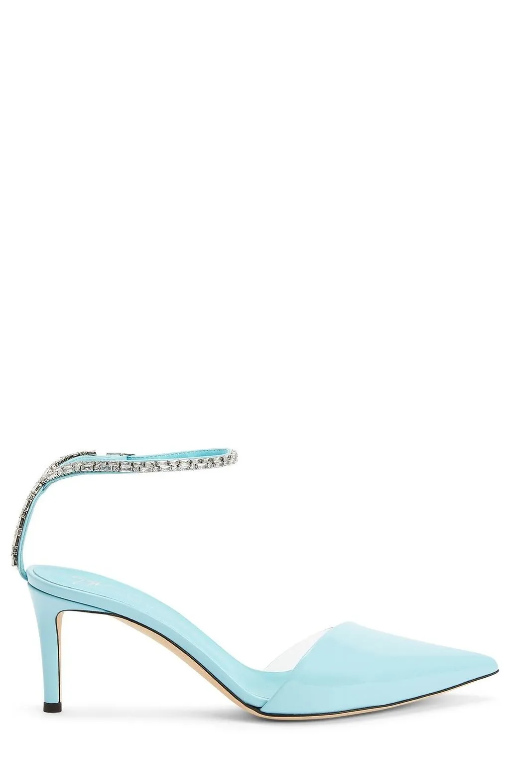 Pointed Toe Ankle Strap Heels