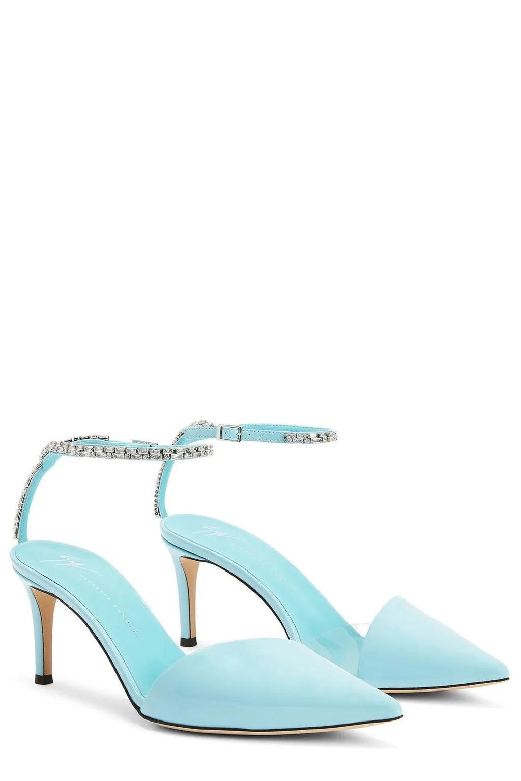 Pointed Toe Ankle Strap Heels