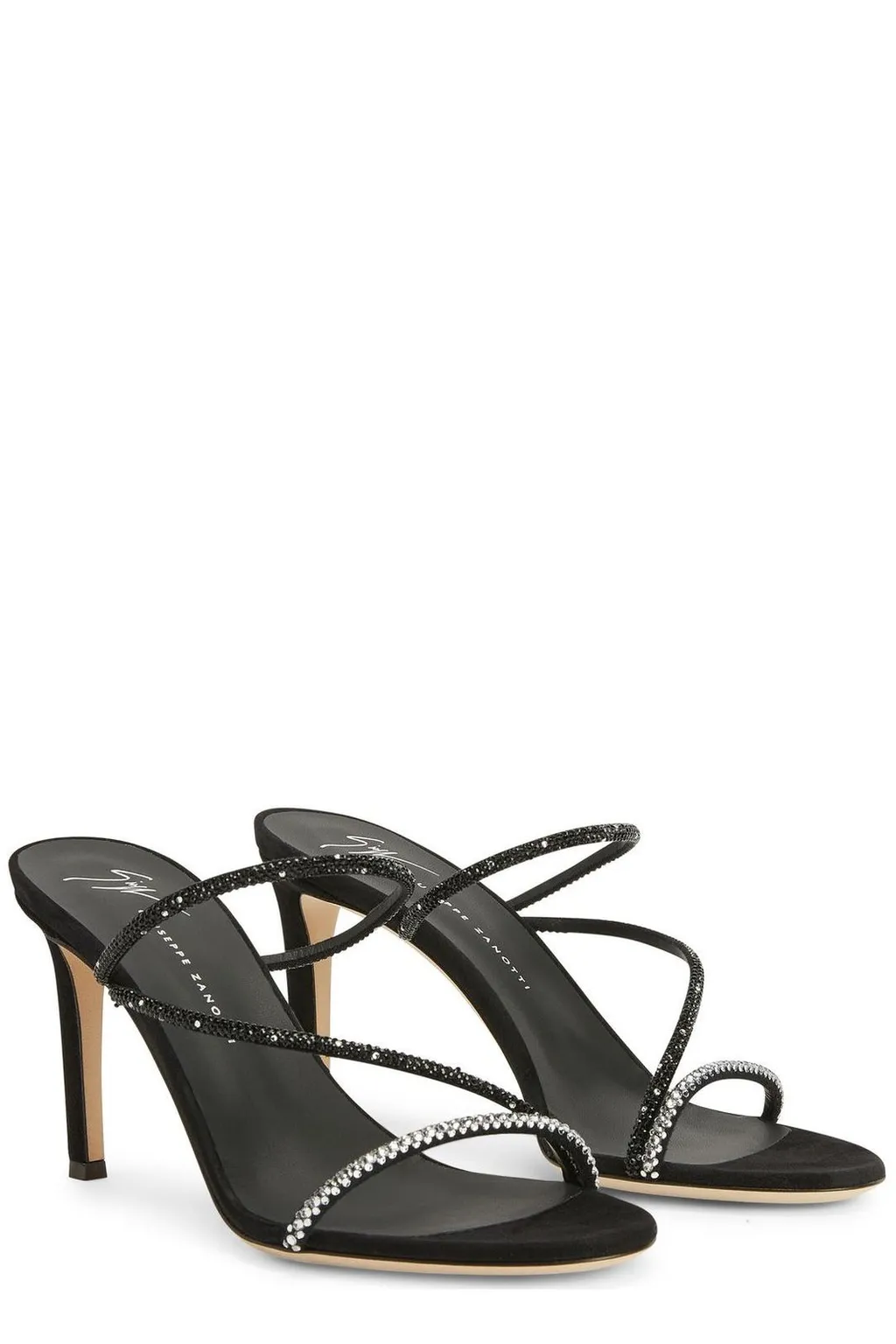 Crystal-Embellished Thong Sandals